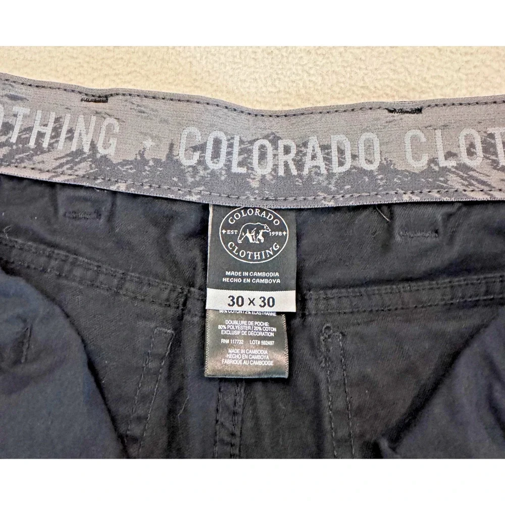Colorado Clothing Men's Canvas Pant Black 30X30
